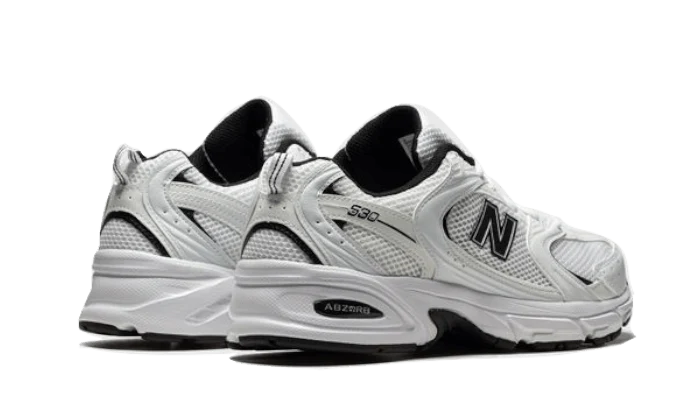 New Balance 530 White Black Details - Image 3