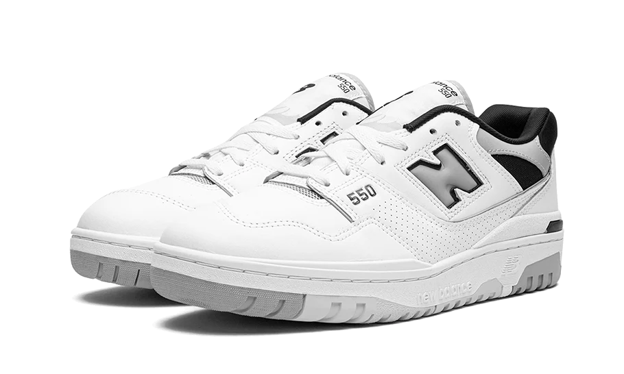 New Balance 550 White Concrete Black - Image 2
