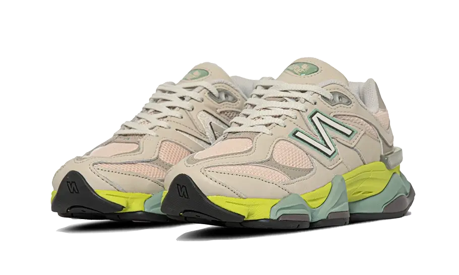 New Balance 9060 Moonbeam Vintage Rose Lime - Image 2