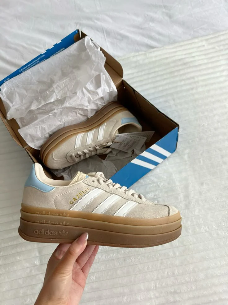 Adidas Gazelle Bold Wonder White Clear Sky - Image 5