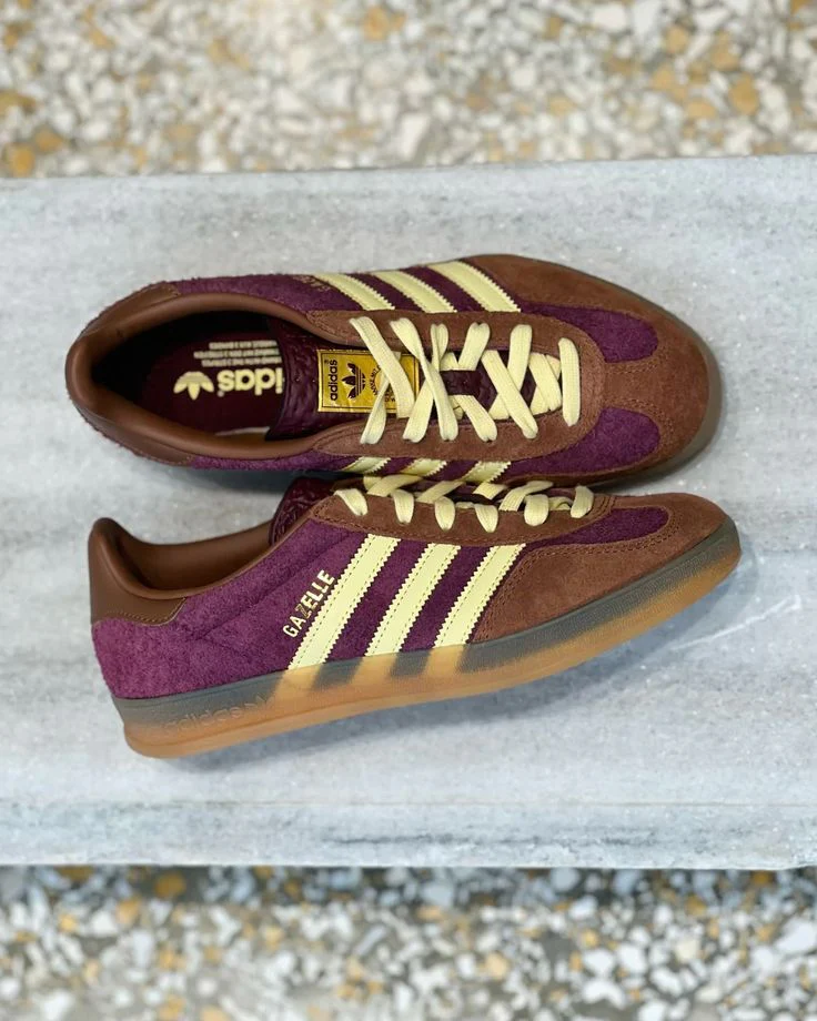 Adidas Gazelle Indoor Maroon Almost Yellow - Image 2