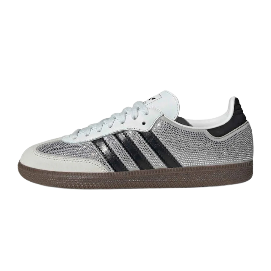 adidas Samba OG Rhinestone Crystal White Silver