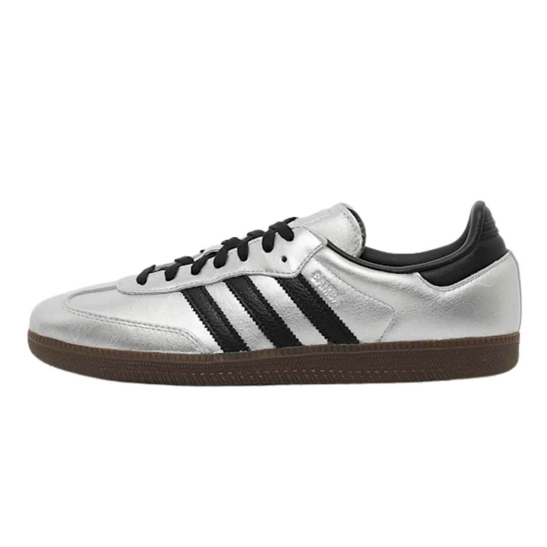 adidas Samba OG Silver Metallic Black Gum