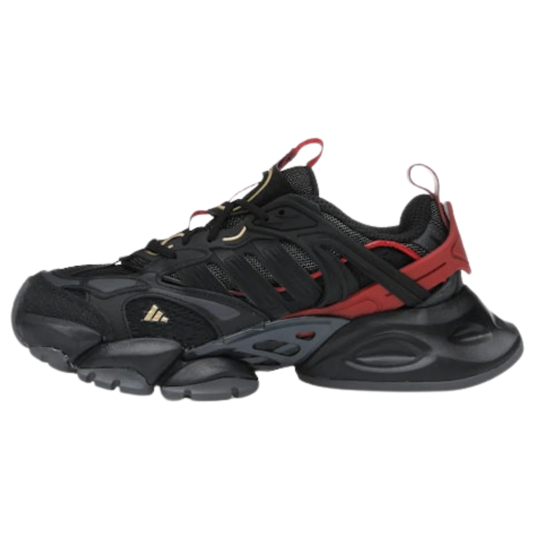 adidas XLG Runner Deluxe Black Gold Metallic Red