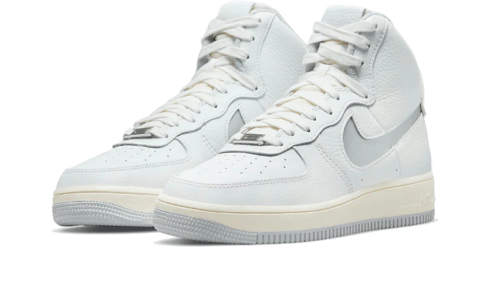 Nike Air Force 1 High Sculpt White Silver - Image 2
