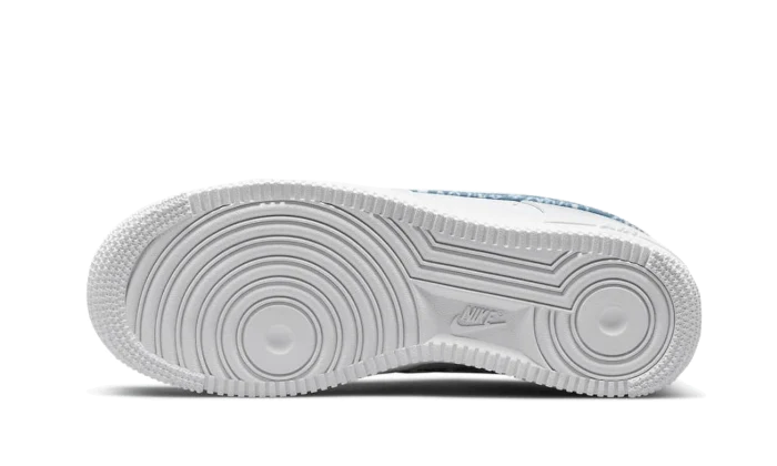 Nike Air Force 1 Low '07 Essential White Worn Blue Paisley - Image 3
