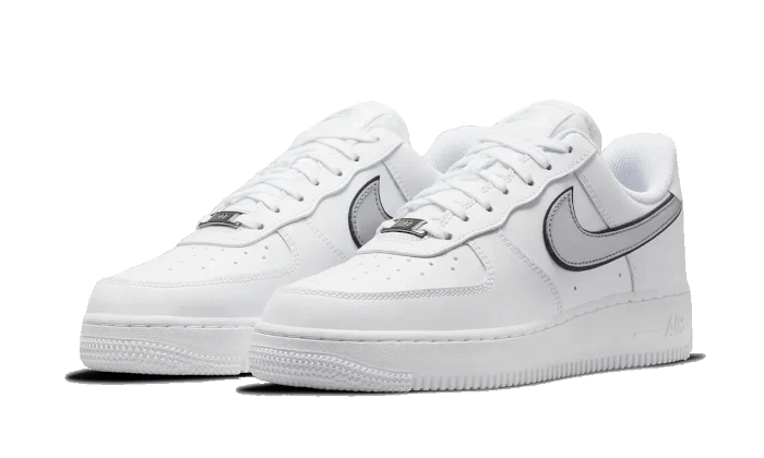 Nike Air Force 1 Low Essential White Metallic Silver - Image 2