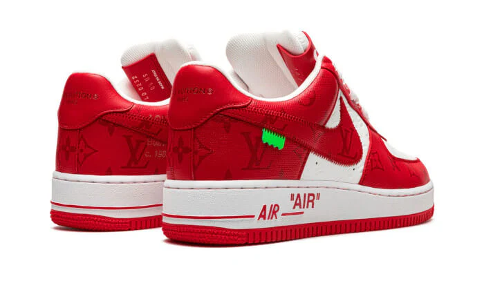 Nike Air Force 1 Low Louis Vuitton White Red - Image 3