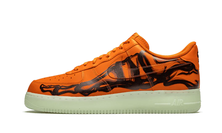 Nike Air Force 1 Low Orange Skeleton Halloween (2020)