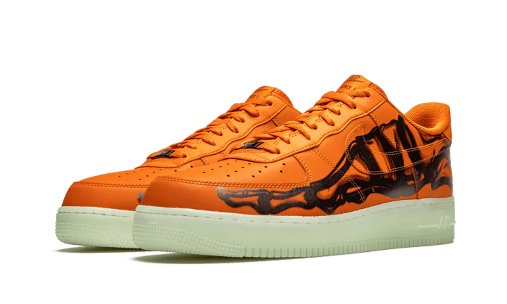 Nike Air Force 1 Low Orange Skeleton Halloween (2020) - Image 2