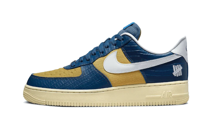 Nike Air Force 1 Low SP Undefeated 5 On It Blue Yellow Croc