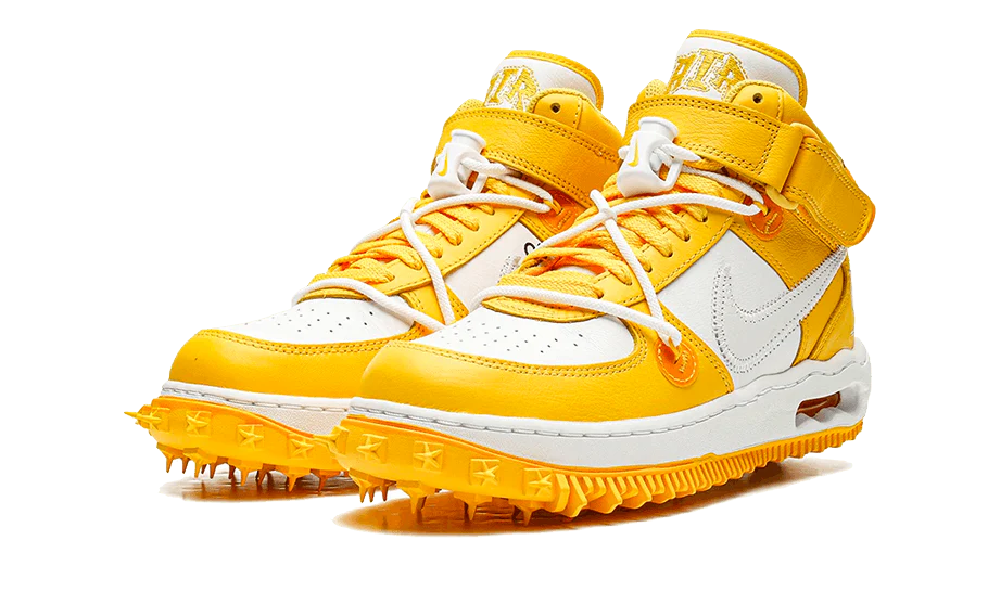 Nike Air Force 1 Mid SP Off-White Varsity Maize - Image 2