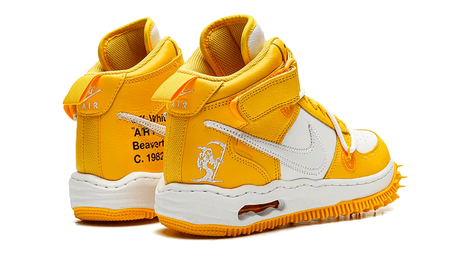 Nike Air Force 1 Mid SP Off-White Varsity Maize - Image 3