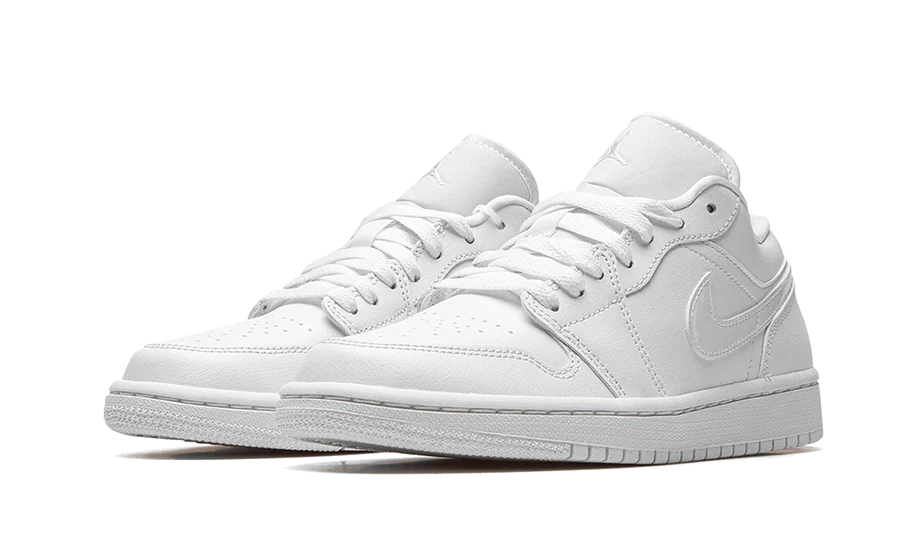 Air Jordan 1 Low Triple White Patent Swoosh (2022) - Image 2