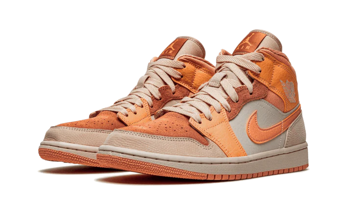 Air Jordan 1 Mid Apricot Orange - Image 2
