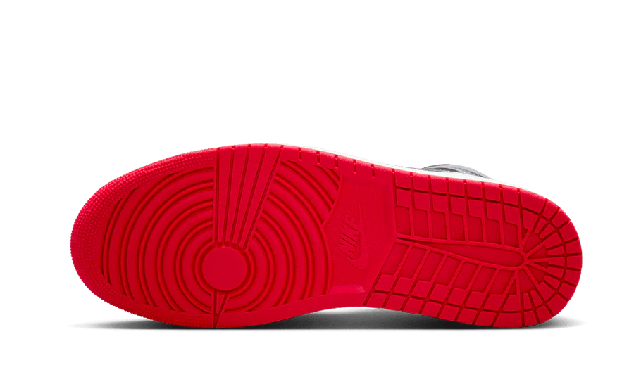 Air Jordan 1 Mid Black Grey Red - Image 3