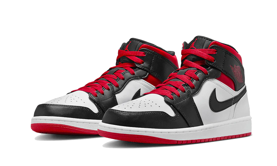 Air Jordan 1 Mid Gym Red Black Toe - Image 2