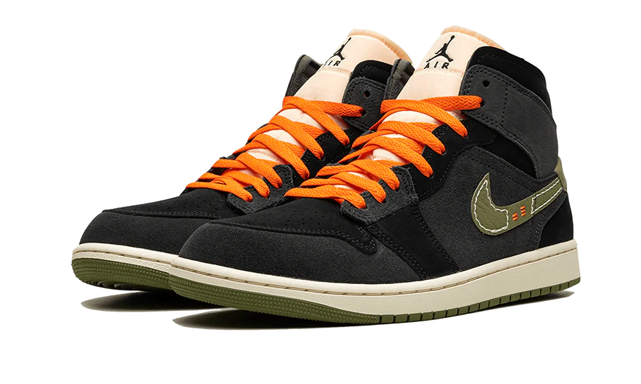 Air Jordan 1 Mid SE Craft Anthracite Light Olive - Image 2