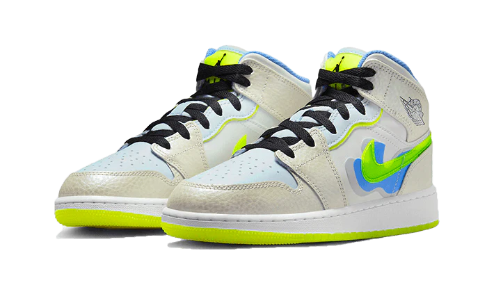 Air Jordan 1 Mid SE Warped Swoosh - Image 2