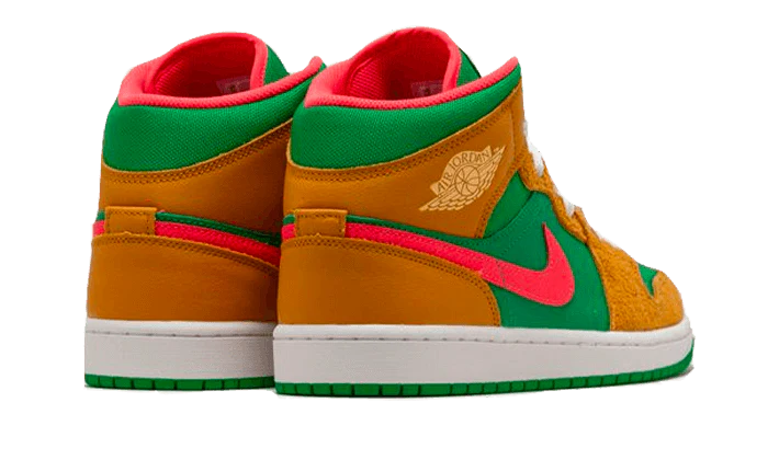 Air Jordan 1 Mid Wheat Watermelon - Image 3