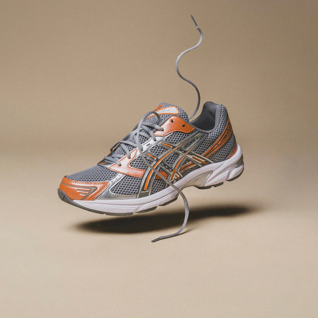 ASICS Gel-1130 Cement Grey Rust Orange - Image 2