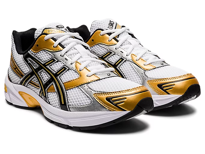ASICS Gel-1130 White Black Gold - Image 2