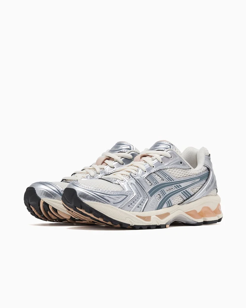 ASICS Gel-Kayano 14 Birch Pure Silver Teal Gold - Image 2