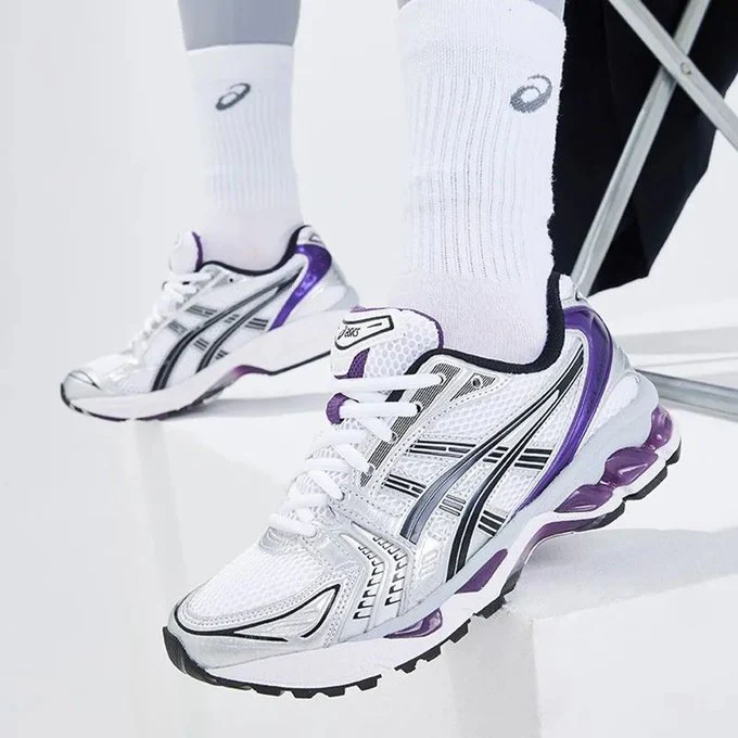 ASICS Gel-Kayano 14 White Dark Grape - Image 2