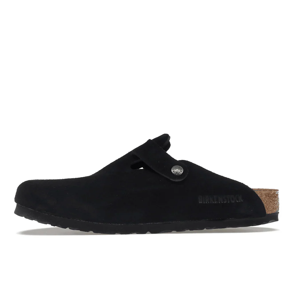 Birkenstock Boston Soft Footbed Suede Black - Image 4
