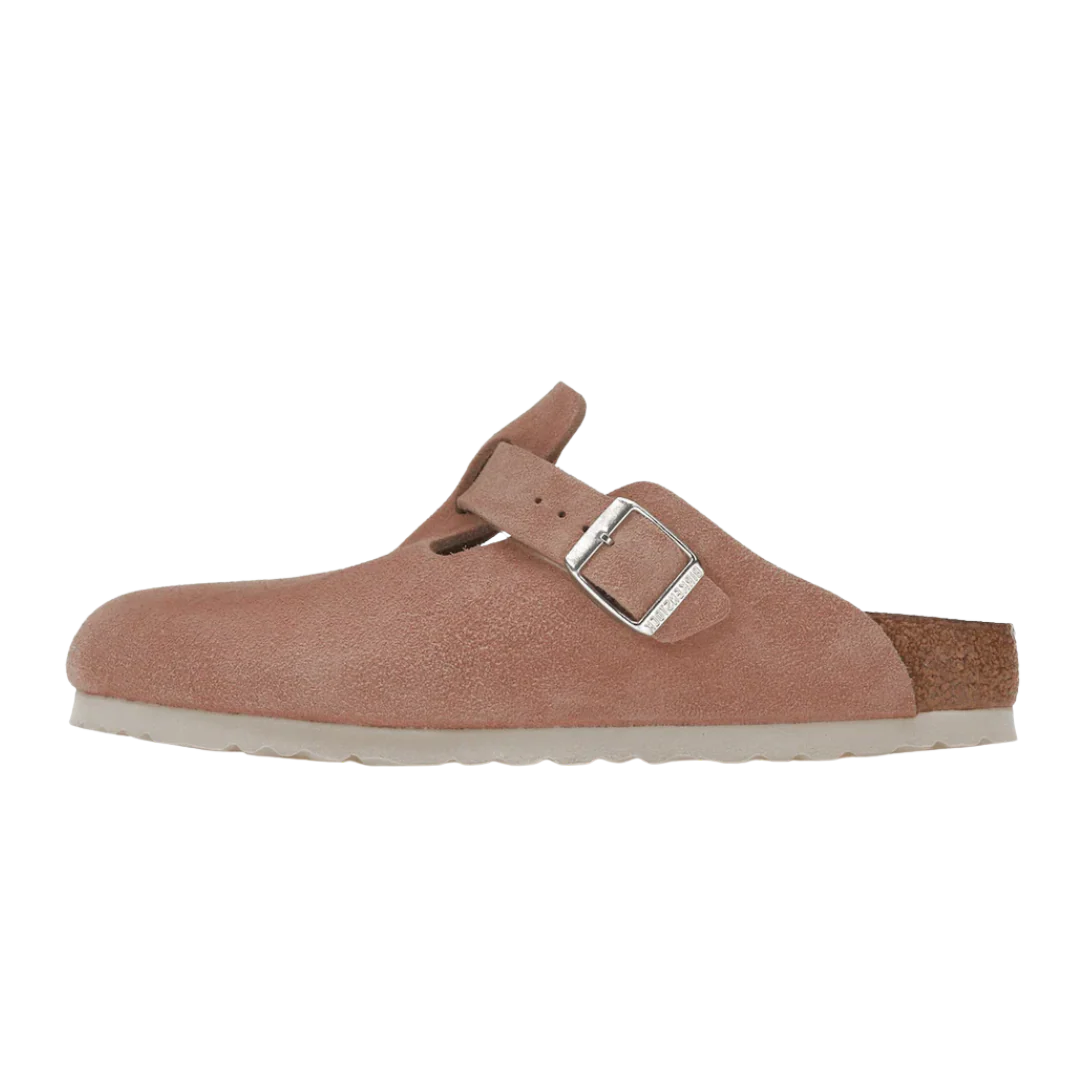 Birkenstock Boston Soft Footbed Suede Pink Clay