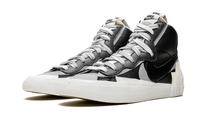 Nike Blazer Mid Sacai Black Grey - Image 2