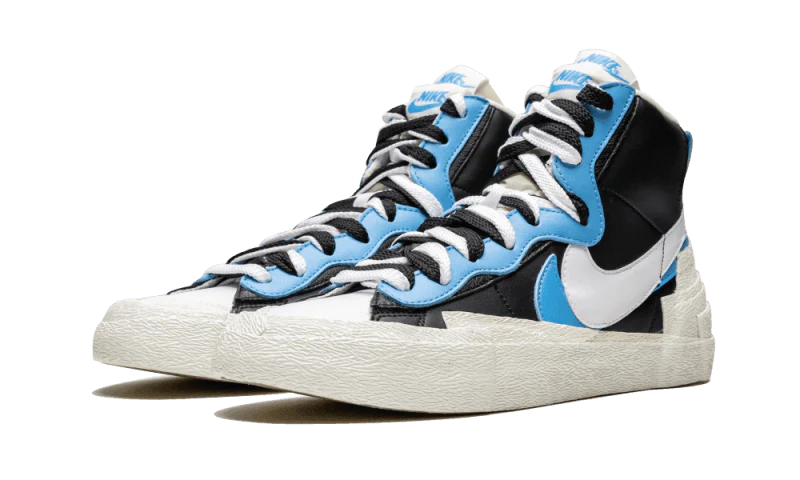Nike Blazer Mid Sacai White Black Legend Blue - Image 2