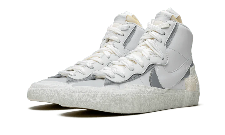 Nike Blazer Mid Sacai White Grey - Image 2