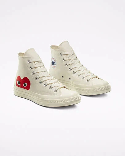Converse Chuck Taylor All Star 70 Hi Comme des Garcons PLAY White - Image 5