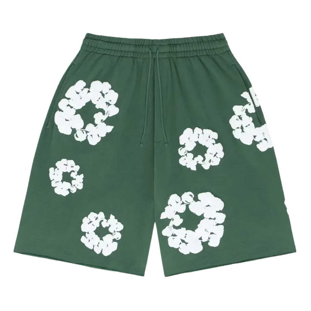 Denim Tears The Cotton Wreath Shorts Green