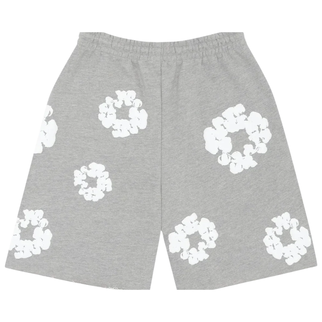 Denim Tears The Cotton Wreath Shorts Grey - Image 2