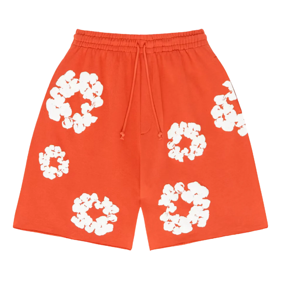 Denim Tears The Cotton Wreath Shorts Orange