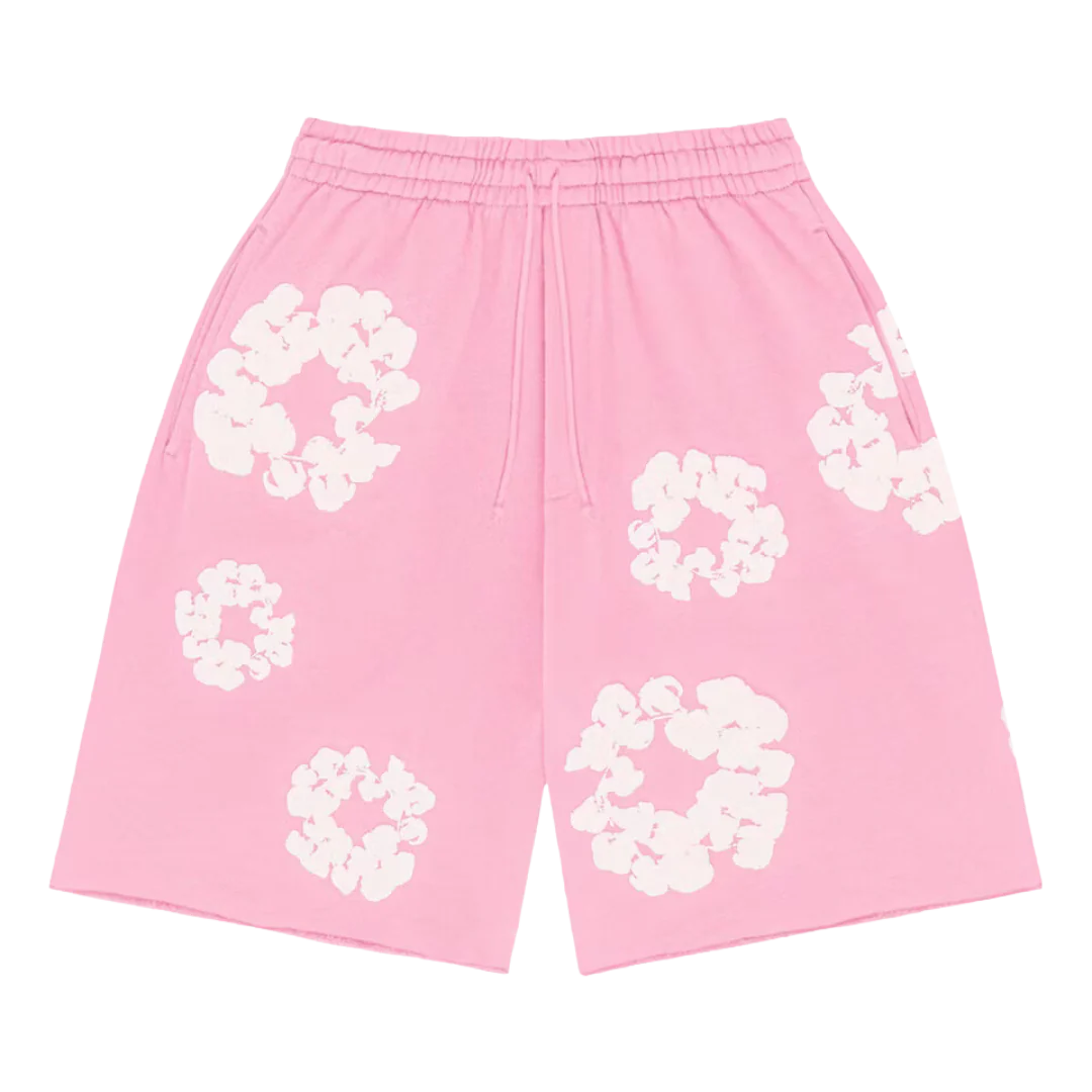 Denim Tears The Cotton Wreath Shorts Pink