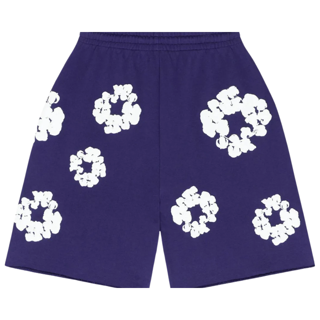 Denim Tears The Cotton Wreath Shorts Purple - Image 2