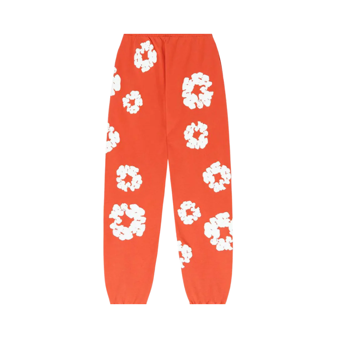 Denim Tears The Cotton Wreath Sweatpants Orange - Image 2