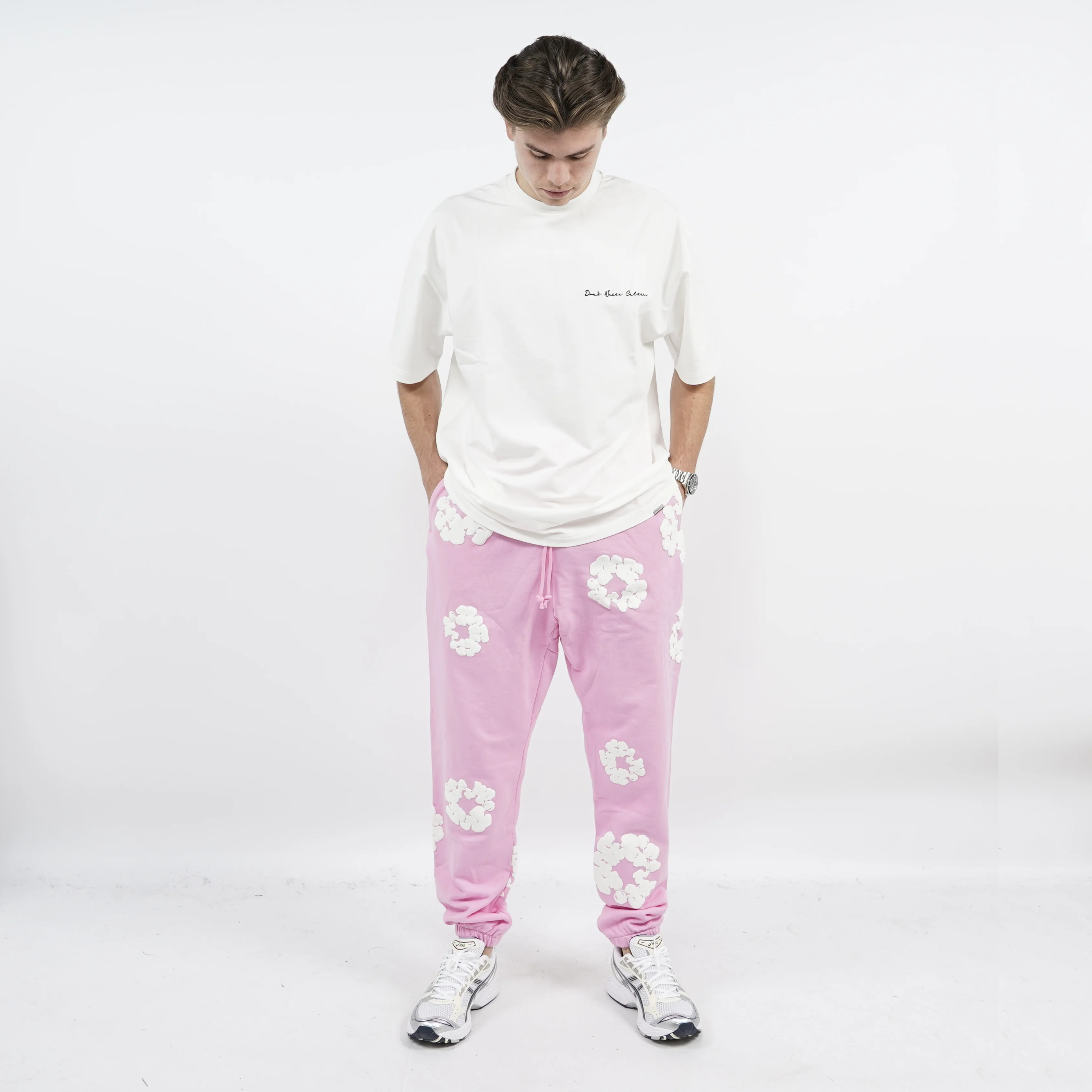 Denim Tears The Cotton Wreath Sweatpants Pink - Image 2