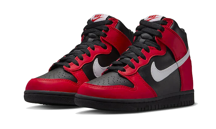 Nike Dunk High Black Red - Image 2