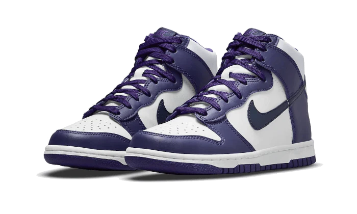 Nike Dunk High Electro Purple Midnight Navy - Image 2