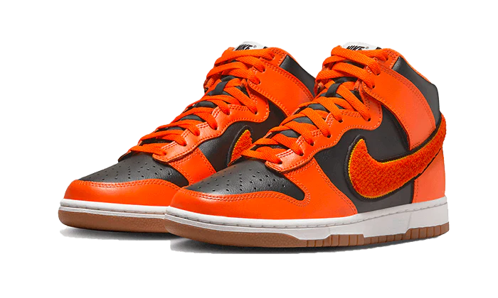 Nike Dunk High University Chenille Swoosh Safety Orange - Image 2