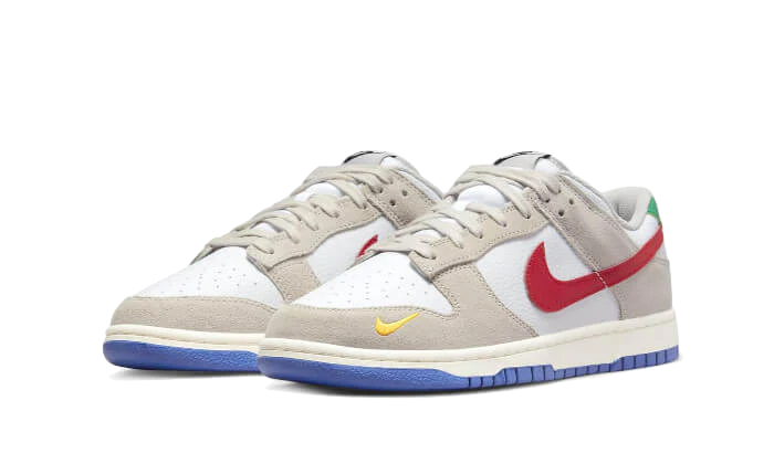 Nike Dunk Low Light Iron Ore Red Blue - Image 3