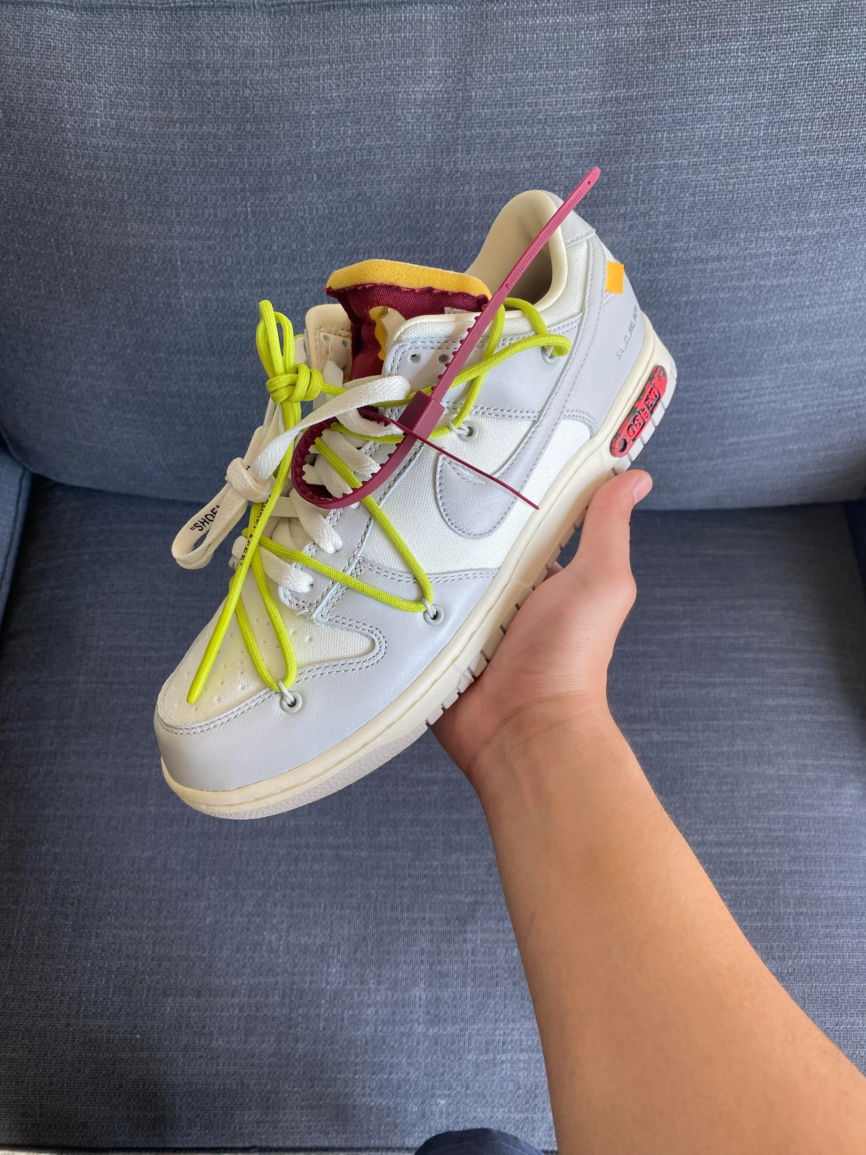 Nike Dunk Low Off-White Lot 8 - Image 3