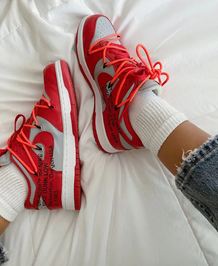 Nike Dunk Low Off-White University Red - Image 2
