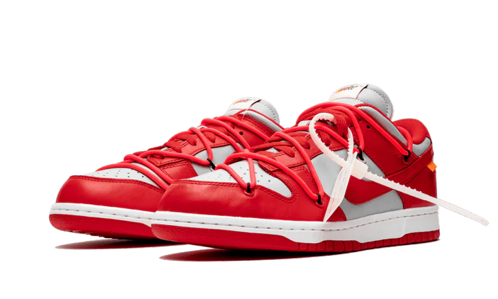 Nike Dunk Low Off-White University Red - Image 3