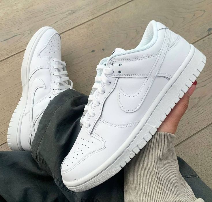 Nike Dunk Low Triple White (2021) - Image 3