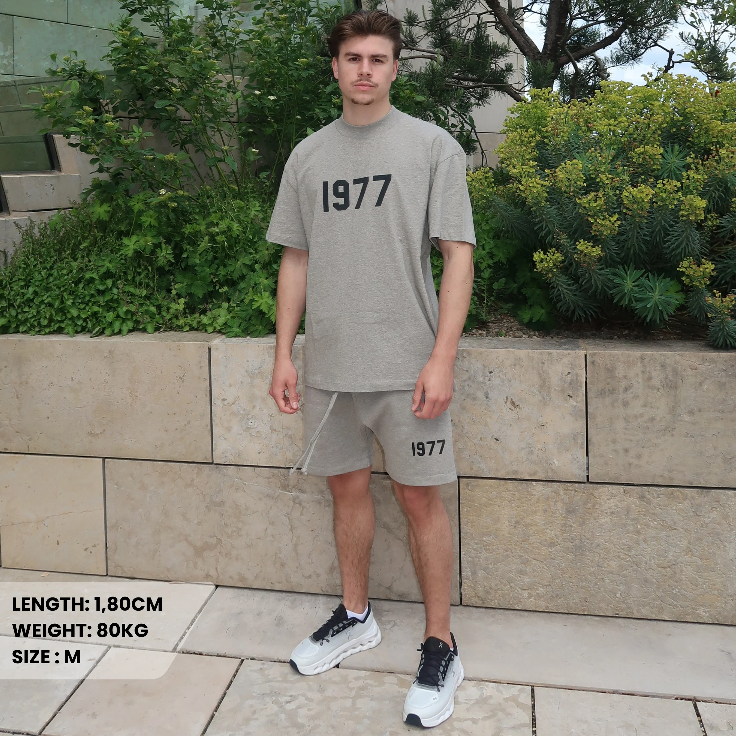 Fear of God Essentials 1977 Dark Oatmeal Summer Set - Image 2